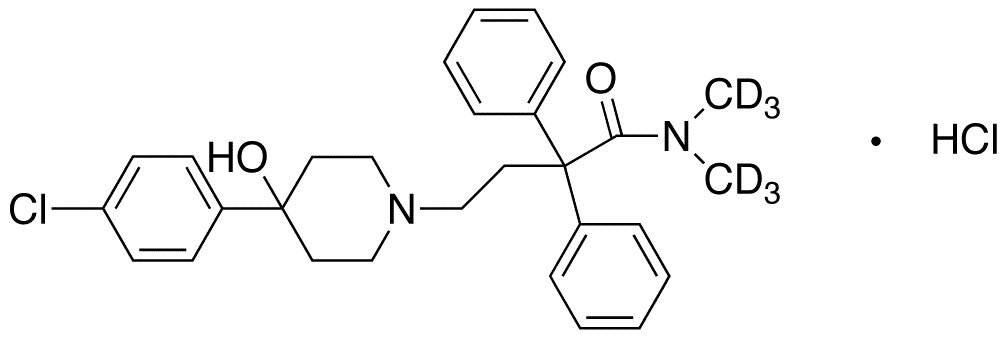 	Loperamide-d6 Hydrochloride - Chemical structure and product image