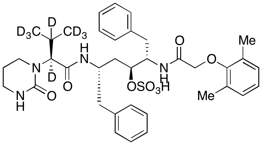 	Lopinavir O-Sulfate-d8 - Chemical structure and product image