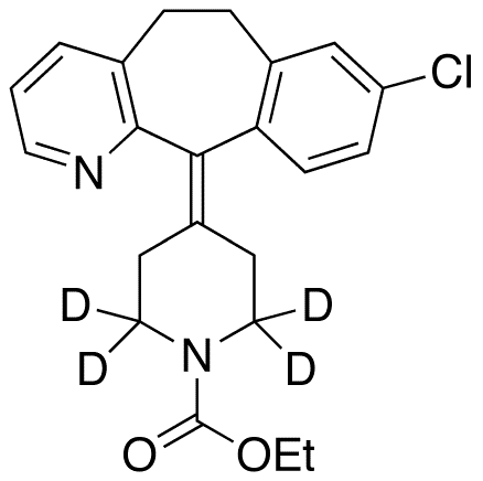 	Loratadine-d4 - Chemical structure and product image