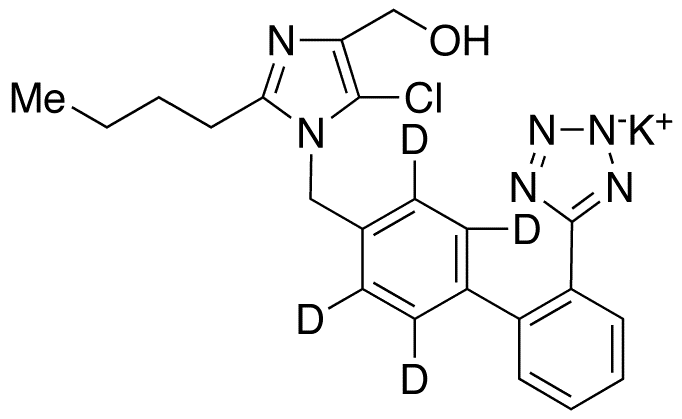 	Losartan Isomer-d4 Potassium Salt Impurity - Chemical structure and product image