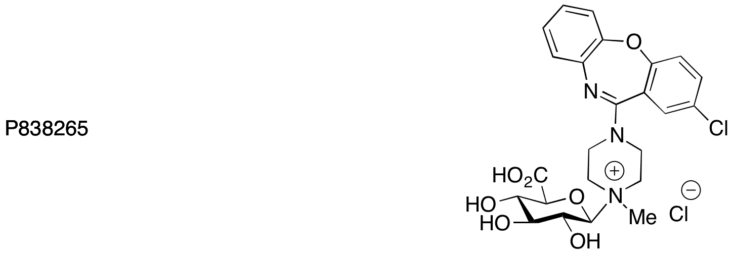 	Loxapine N-Glucuronide Chloride - Chemical structure and product image