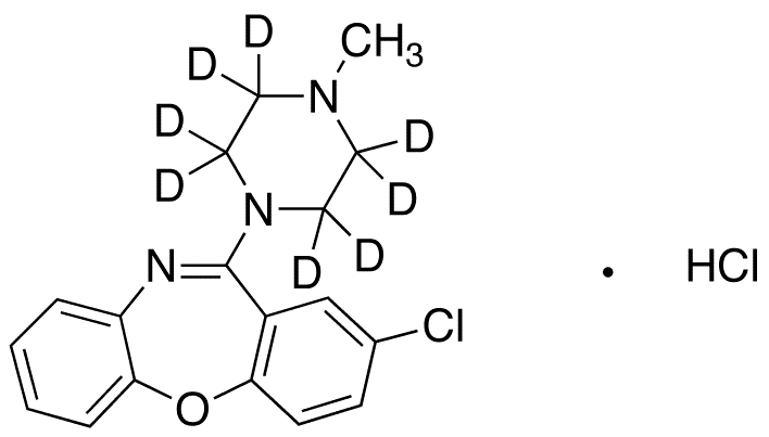 	Loxapine-d8 Hydrochloride - Chemical structure and product image