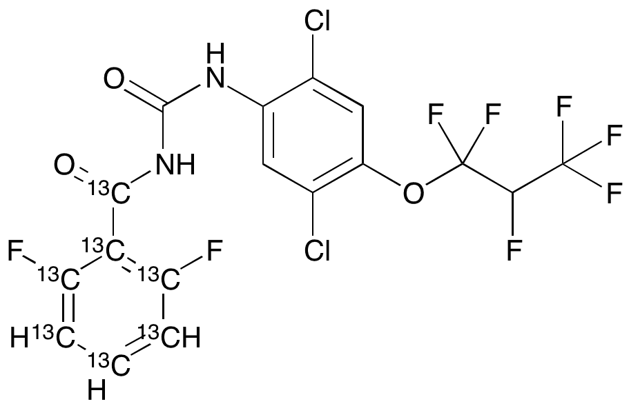 	Lufenuron-13C7 - Chemical structure and product image