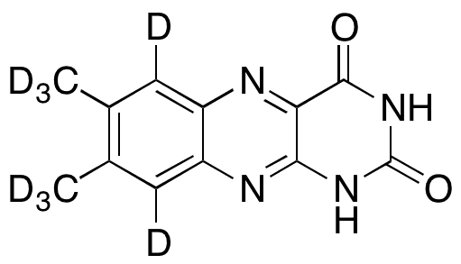 	Lumichrome-d8 - Chemical structure and product image