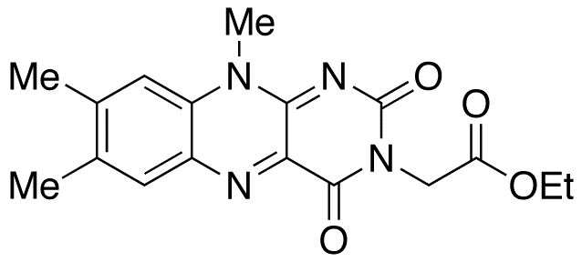 	Lumiflavin-3-acetic Acid Ethyl Ester - Chemical structure and product image