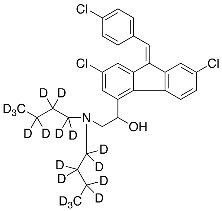	Lumefantrine-d18 - Chemical structure and product image