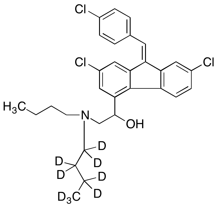	Lumefantrine-d9 - Chemical structure and product image