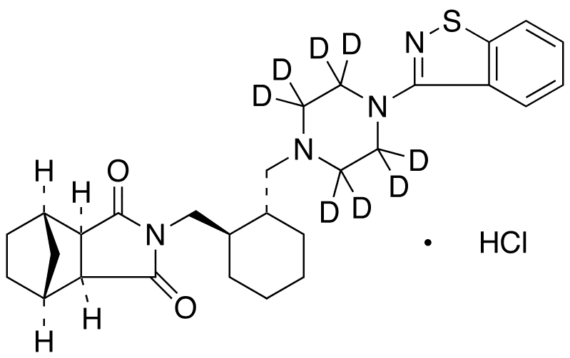 	Lurasidone-d8 Hydrochloride - Chemical structure and product image