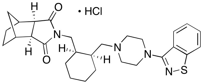 	exo-cis-Lurasidone Hydrochloride - Chemical structure and product image