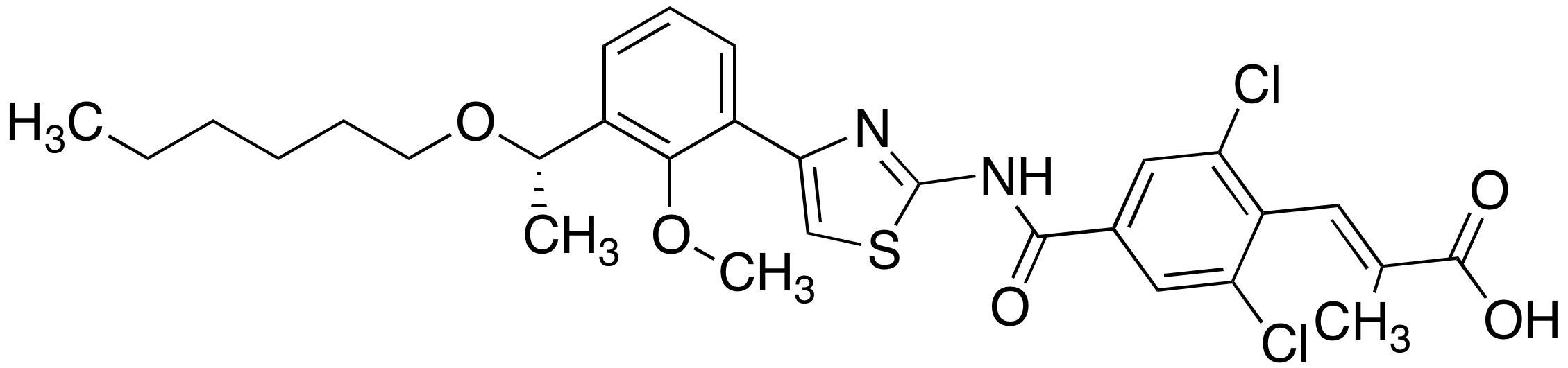 	Lusutrombopag - Chemical structure and product image