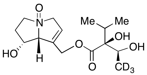 	(+)-Lycopsamine N-Oxide-D7 - Chemical structure and product image