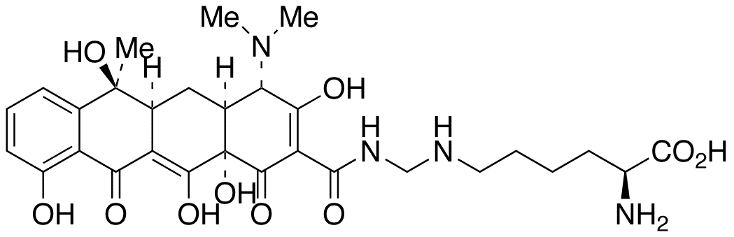 	Lymecycline (85%) - Chemical structure and product image