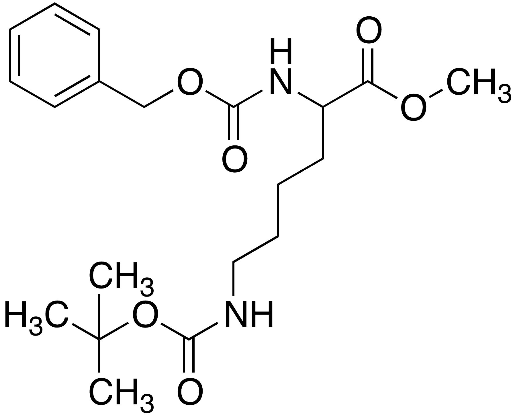 	Z-Lys(Boc)-OMe - Chemical structure and product image