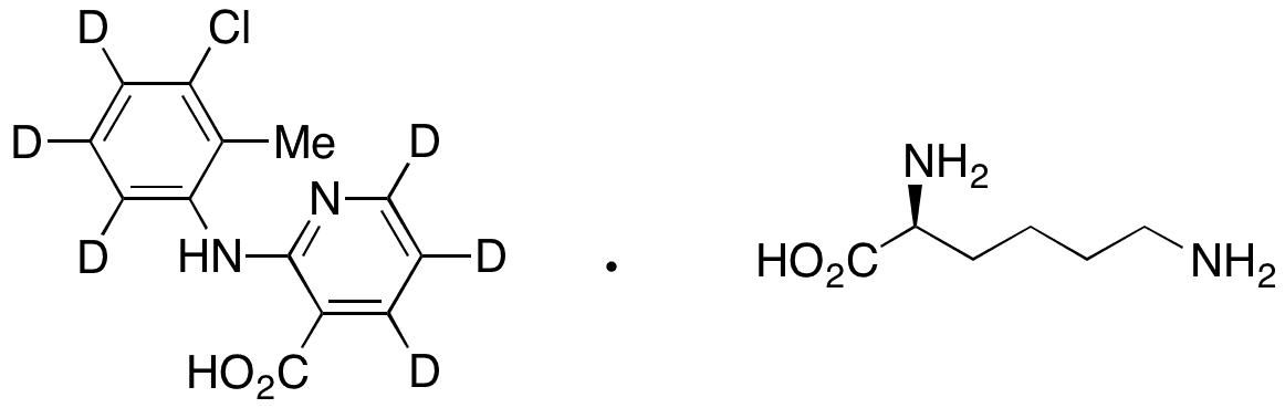 	L-Lysine Clonixinate-d6 - Chemical structure and product image