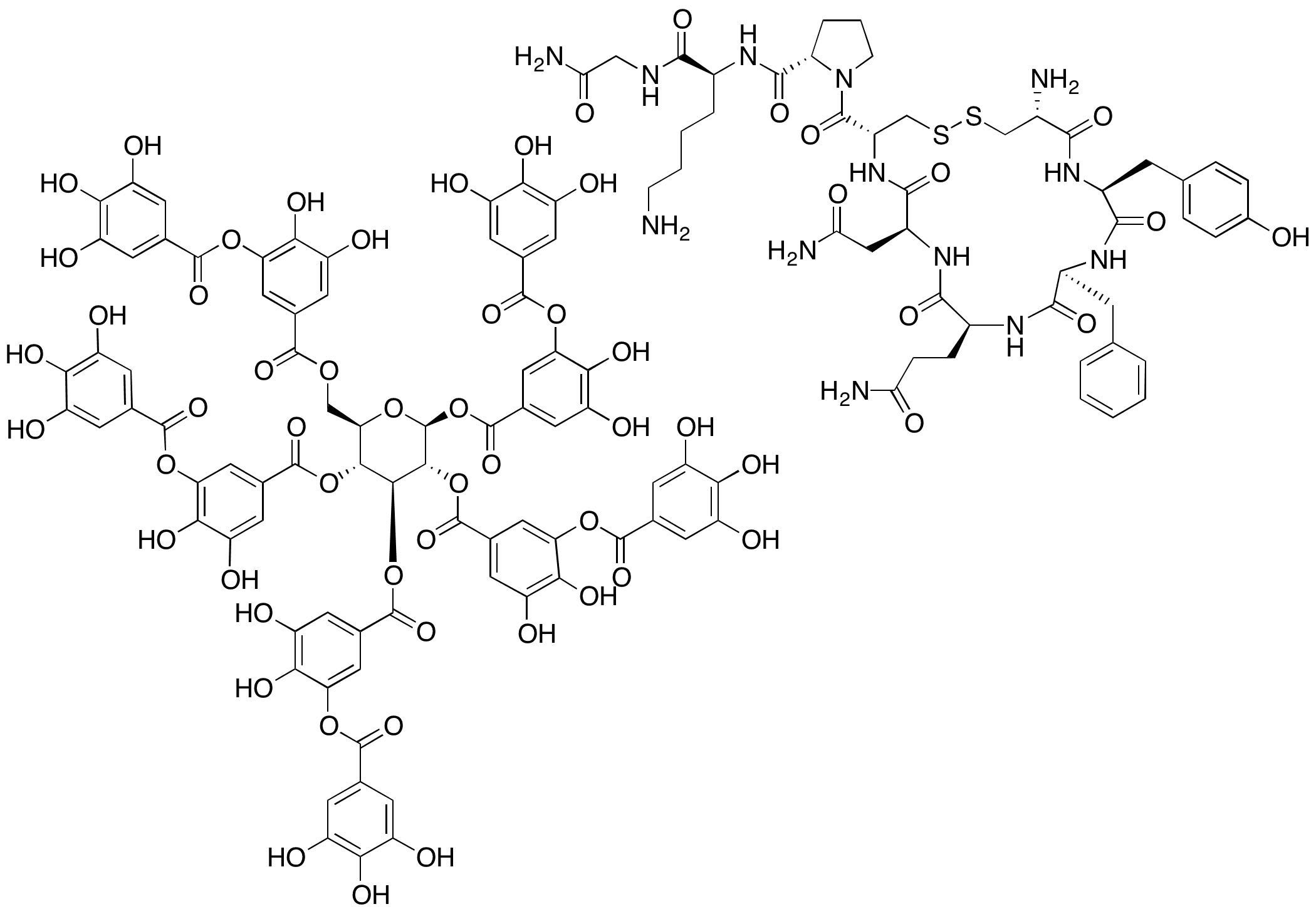 8-L-Lysinevasopressin Tannate - Chemical structure and product image