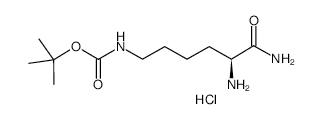 	H-Lys(boc)-nh2 Hydrochloride - Chemical structure and product image