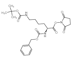 	Z-Lys(boc)-osu - Chemical structure and product image