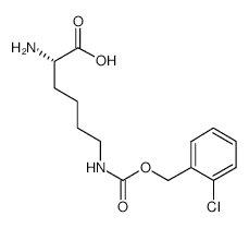 	H-Lys(2-cl-z)-oh - Chemical structure and product image