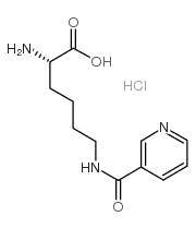 	H-Lys(nicotinoyl)-oh hydrochloride - Chemical structure and product image