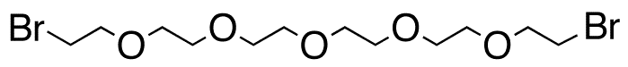 3,6,9,12,15-Pentaoxaheptadecane-1,17-diyl Bis-bromide - Chemical structure and product image