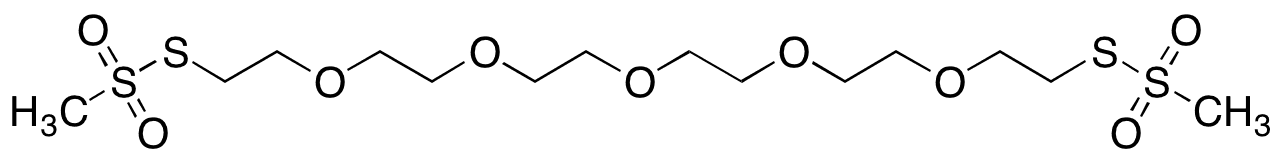 3,6,9,12,15-Pentaoxaheptadecane-1,17-diyl Bis-methanethiosulfonate  - Chemical structure and product image