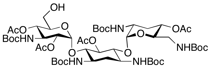 Penta-N-Boc Tobramycin O-Tetracetate - Chemical structure and product image