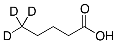 Pentanoic-5,5,5-d3 Acid - Chemical structure and product image