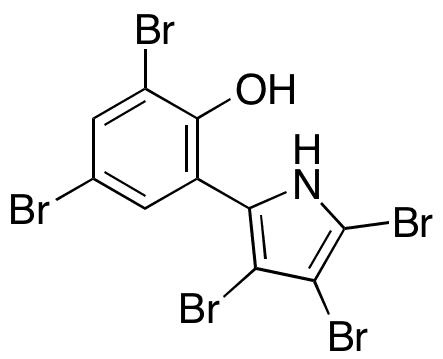 Pentabromopseudilin - Chemical structure and product image