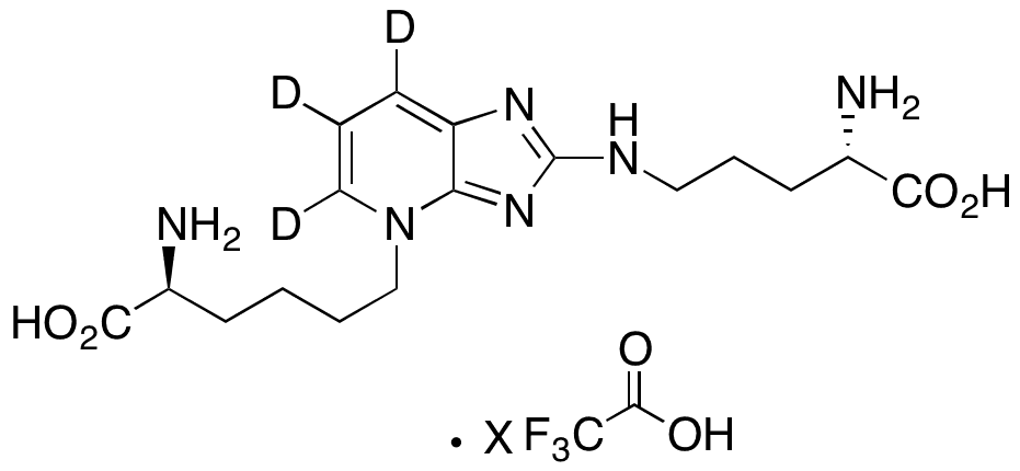 Pentosidine-d3 Trifluoroacetic Acid Salt - Chemical structure and product image