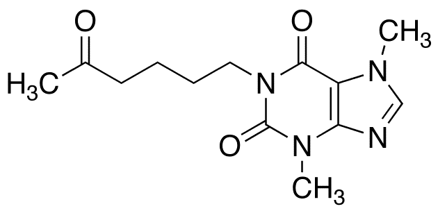 Pentoxifylline - Chemical structure and product image