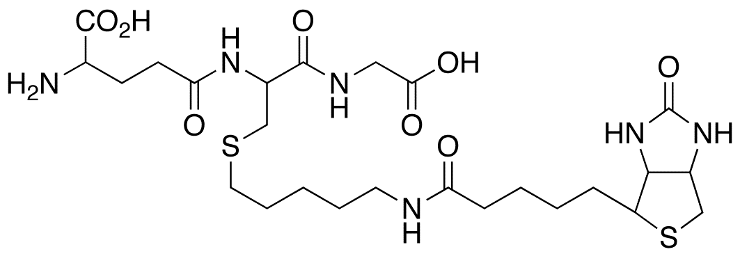 S-(1-Pentyl-5-biotinylamido)glutathione - Chemical structure and product image