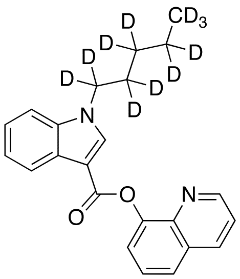 1-Pentyl-1H-Indole-3-carboxylic Acid 8-Quinolinyl Ester-d11 - Chemical structure and product image