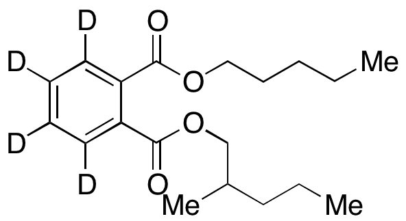 n-Pentyl 2-Methylpentyl Phthalate-d4  - Chemical structure and product image