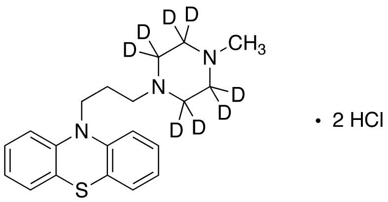 Perazine-d8 Dihydrochloride Salt - Chemical structure and product image