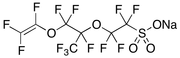 Perfluoro-3,6-dioxa-4-methyl-7-octene-1-sulfonic Acid Sodium Salt - Chemical structure and product image