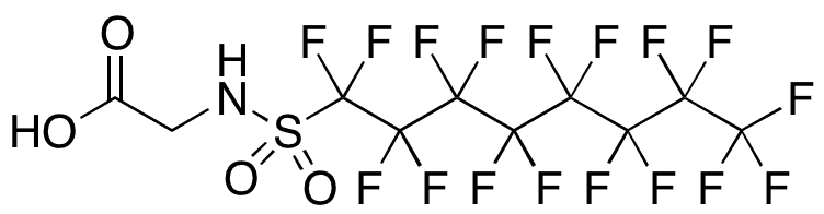 N-(Perfluoro-1-octanesulfonyl) Glycine - Chemical structure and product image