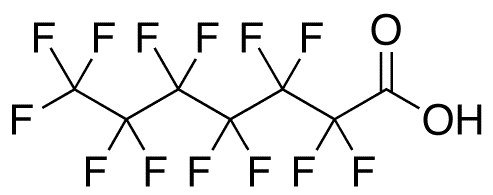 Perfluoroheptanoic Acid - Chemical structure and product image
