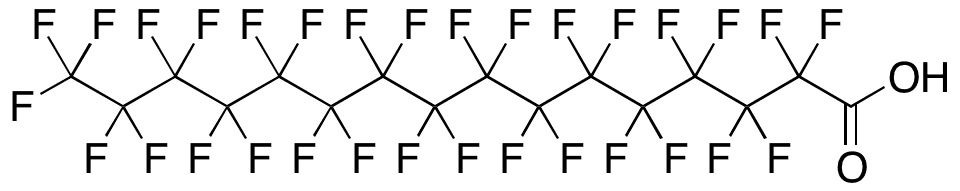 Perfluorohexadecanoiâ€‹c Acid - Chemical structure and product image