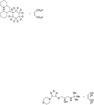 Perhexiline-d11 Maleate(Mixture of Diastereomers) - Chemical structure and product image