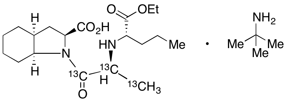 Perindopril-13C3 t-Butylamine Salt - Chemical structure and product image