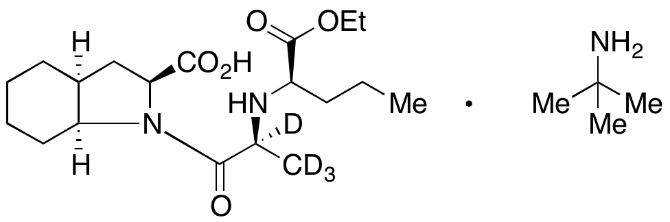 (1R)-Perindopril-d4 t-Butylamine Salt - Chemical structure and product image