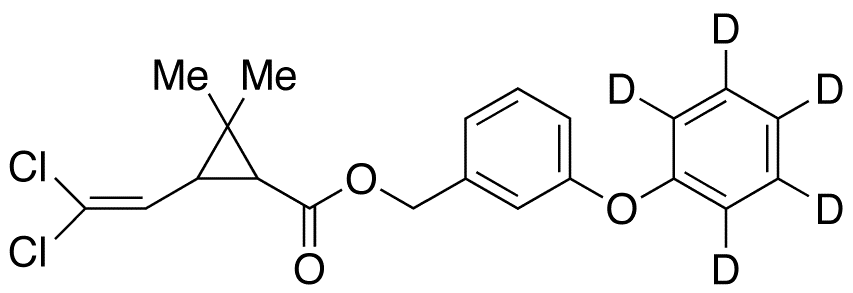 Permethrin-d5 (cis/trans mixture) - Chemical structure and product image