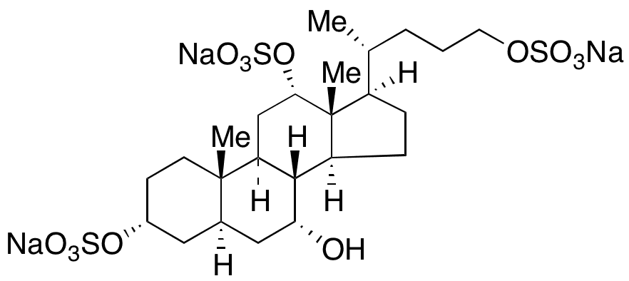 Petromyzonol 3,12,24-Trisulfate Trisodium Salt  - Chemical structure and product image