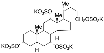 Petromyzonol 3,7,12,24-Tetrasulfate Tetrapotassium Salt - Chemical structure and product image