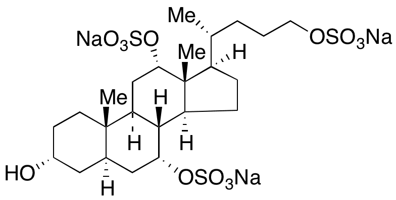 Petromyzonol 7,12,24-Trisulfate Trisodium Salt - Chemical structure and product image