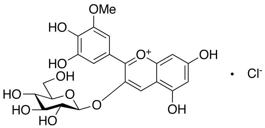 Petunidin 3-O-beta-D-Glucoside - Chemical structure and product image