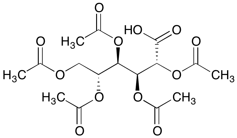 Penta-O-acetyl-D-gluconic Acid - Chemical structure and product image