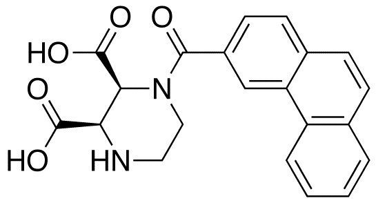 cis-1-(Phenanthrene-3-carbonyl)-piperazine-2,3-dicarboxylic Acid - Chemical structure and product image