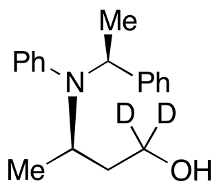 (R)-3-(Phenyl((S)-1-phenylethyl)amino)butan-1-ol-d2 - Chemical structure and product image