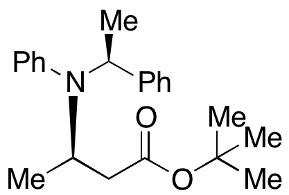 3-(Phenyl((S)-1-phenylethyl)amino)butanoic Acid (R)-tert-Butyl Ester - Chemical structure and product image